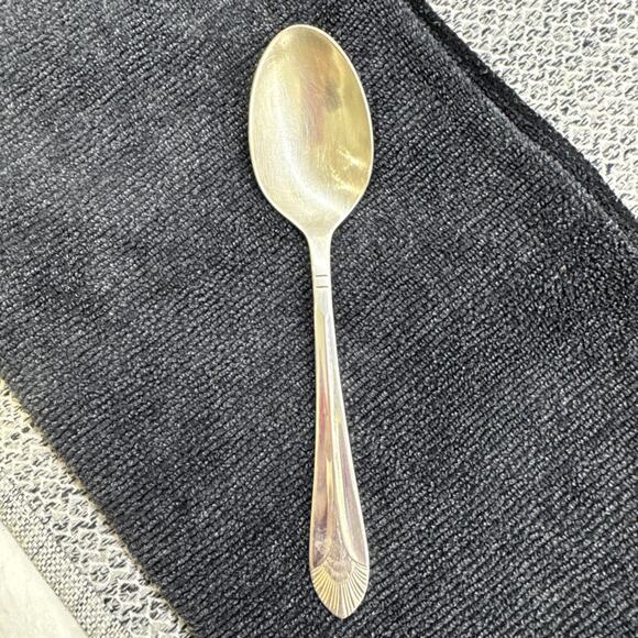 1 Tea Spoon Teaspoon Stainless DJ Korea DJ5 Glossy Round Tip Outline - Picture 1 of 7